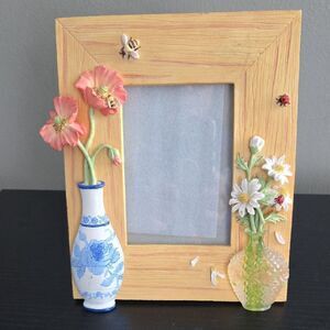 Floral Accent Picture Frame